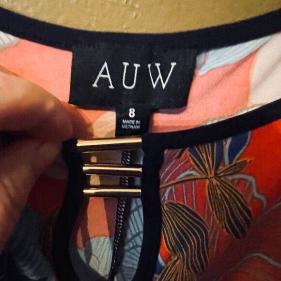 “AUW”size 8 floral A-line dress.Beach, boho, casual - Picture 4 of 7